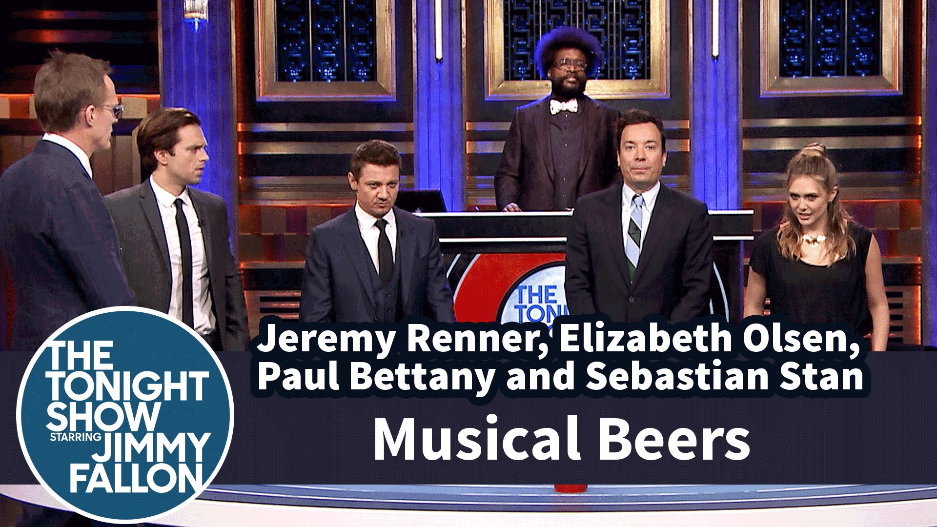 Musical Beers with Jeremy Renner, Elizabeth Olsen, Paul Bettany and Sebastian Stan смотреть онлайн