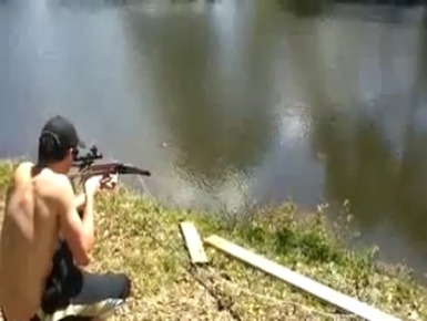 Необычный способ порыбачить