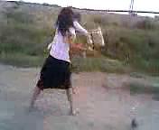 Драка девушек на улице