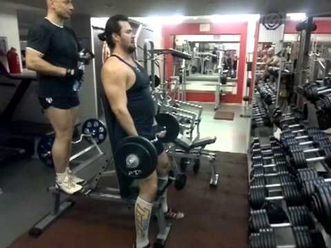 Бицепс. Строгая техника + читинг. Юра и Митя.