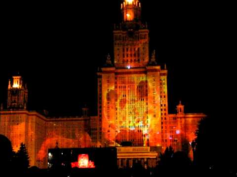 Световое лазерное шоу на Воробьевых Горах 4D