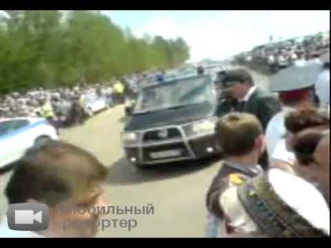 У  джипа Медведева не сработали тормоза в Казани